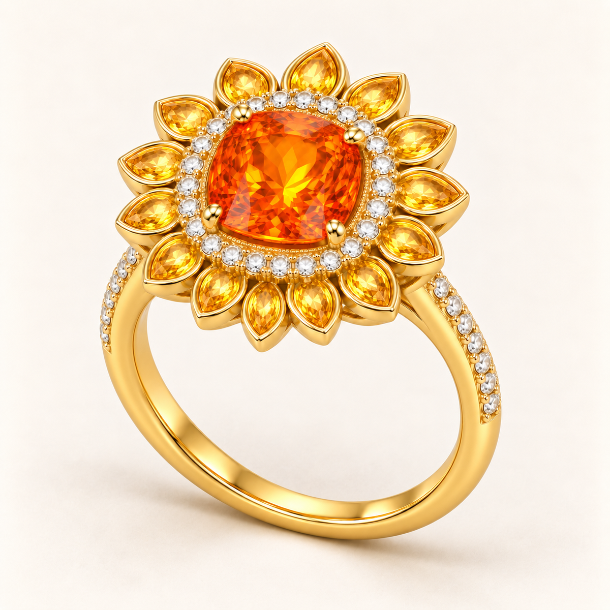Late Light — Sunburst Ring